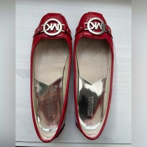 Red Michael Kors flats